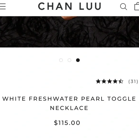 Chan Luu Gold Necklace with Pearl Pendant - Picture 4 of 5